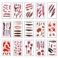 thumbnail image 3 of Pegatinas de Tatuaje de Heridas Sangrientas para Halloween, Tatuajes Temporales Impermeables de Miedo, DIY, Decoración, Fiesta, 6 Uds., 3 of 4