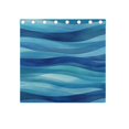 thumbnail image 4 of Blue Wavy Art Pattern 2 Panels 54x55 Inch Blackout Curtains Thermal Insulated for Living Room Bedroom, 4 of 5