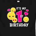 thumbnail image 4 of Inktastic Its My 1st Birthday with Smiling Emoticons Girls Baby T-Shirt, 4 of 5