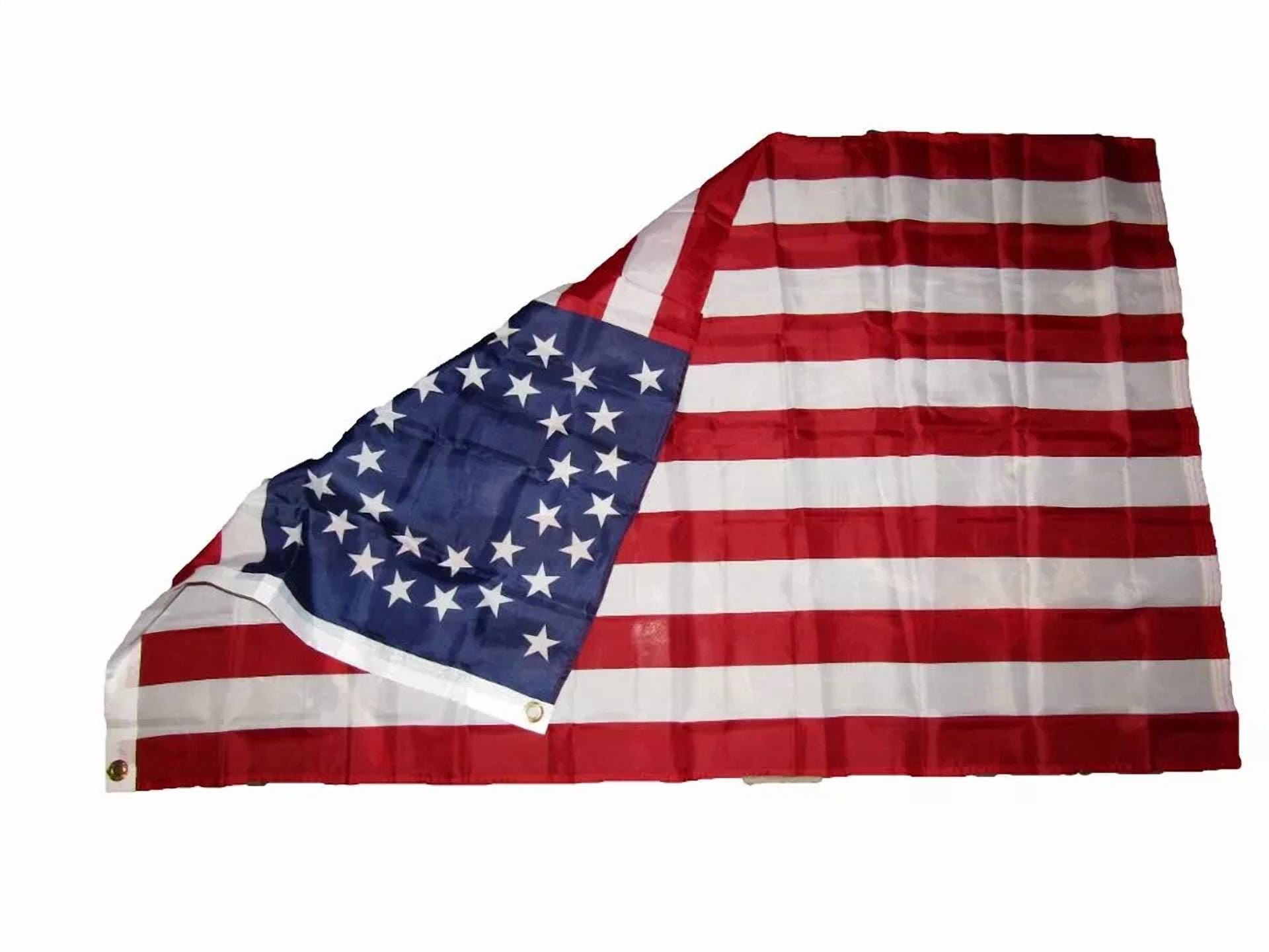 CIRCLE- 3X5 Usa American 35 Stars Union Circular Flag 3'X5' Banner Brass Grommets 100D