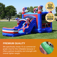 thumbnail image 5 of JumpOrange Outdoor  American Boxing Commercial Grade Inflatable Bounce House Water Slide with Pool for Kids and Adults with Blower, 5 of 9
