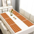 thumbnail image 2 of Set of 6 Two Tone Checkered Placemats Machine Washable Durable Linen Table Mats Heat Resistant Wrinkle Free Contrast Plaid Place Mats for Dining Table Kitchen, 2 of 5