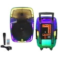 thumbnail image 2 of MR DJ PL15FLAME 15" Portable Translucent Bluetooth Speaker + Speaker Stand + 18-LED Slim Par Wash DJ LightMR DJ PL15FLAME 15" Portable Translucent Bluetooth Speaker + Speaker Stand + 18-LED Slim Par, 2 of 12