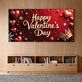 thumbnail image 6 of LUUFILx Valentine's Day Backdrop Love Decoration Celebration Valentine's Party Banner Romantic Photography Props Background Decors Party Supplies, 6 of 8