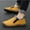 Yellow, variant on EGNMCR Snow Boots Oversized Hiking Men's High Top Cotton Hiking Tourism Shoes Plush Warm Snow Boots