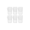 thumbnail image 1 of 6Pc Indoor Plant Pot Succulent Box Simple Square Cultivation Box Dry Wet Separation Seedling Pot Plastic 3.74X2.17X1.97 Inches, 1 of 6