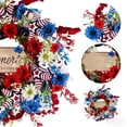 thumbnail image 6 of Outdoor Wreaths for Front Door, 4th of July Decorations Patriotic Wreath, Artificial Wall Wreath for Home Front Porch Decor, 6 of 7