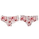thumbnail image 2 of Gibobby Braguitas Slim Fit Ropa interior de cintura transpirable sin con estampado de corazón para el día de San Valentín para mujer (estilo 5)(Rojo, L), 2 of 4