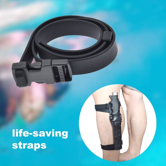 ZEAVAN Diving Leggings Belt Multipurpose Reusable High Quality Rubber Knife Straps Snorkeling Survival Equipment