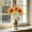 Orange, variant on ZZkhGO Artificial Sunflowers, 3-Pack Silk Flower Bouquet with Flexible Stems, Realistic Home Photography Props Wedding Decoration for Party Centerpieces, Red