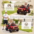 thumbnail image 3 of iYofe Ford Ford Bronco Raptor Electric Ride on Cars for Kids, 12V Powered Ride on Toys Truck with Remote Control, 4 Wheels, Spring Suspension, Red, 3 of 7