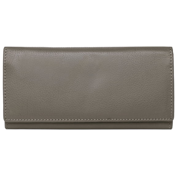 Karla Hanson Leather Continental Wallet Taupe (28118TAUPE)
