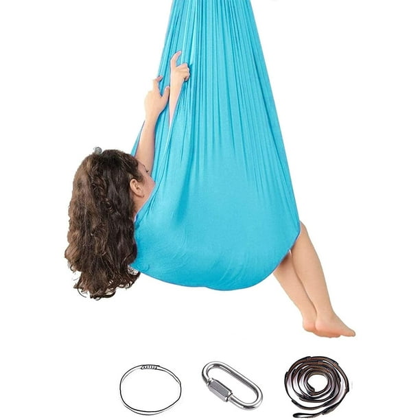 Physical Yoga Sensory Swing with Load-Bearing 200kg Indoor Sensory Hammock  Therapy Aerial Yoga Swing for Kids and Adult with Autism (Hardware