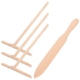 thumbnail image 2 of 1 juego de espátulas de madera para crepes, kit para hacer panqueques, para el hogar, con espátula, 2 of 5