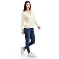 thumbnail image 2 of Suéter Acanalado Roman Fashion Juvenil 8930 Beige, 2 of 5