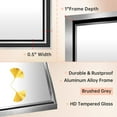 thumbnail image 3 of FUNTOUCH 20"x 28" Bathroom Mirror, Wall Mirror with Rectangular Metal Frame, Wall Mirrors for Bathroom，Hanging Vanity Mirror, Black, 3 of 9