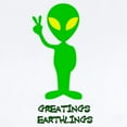 thumbnail image 2 of CafePress - Greetings Earthlings Infant Bodysuit - Baby Light Bodysuit, Size Newborn - 24 Months, 2 of 4