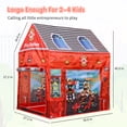 thumbnail image 6 of Super Joy Kids Fire Station Playhouse Indoor Outdoor Toy Pretend Play Tent Birthday Christmas Gift for Boys Girls Toddler, 6 of 7