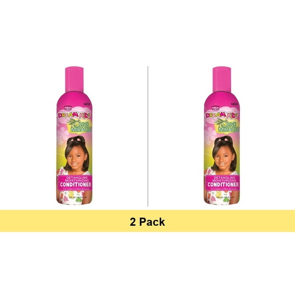 African Pride Dream Kids Detangling Moisturizing Conditioner, Olive Miracle, 12 oz - 2 Pack