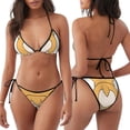 thumbnail image 3 of Fotbe Prince Corgi Dog Traje de Baño para Mujer de Dos Piezas – Bikini Sexy de Tirantes Tipo Halter con Diseño Triangular, 3 of 6