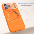 thumbnail image 3 of Dteck for iPhone 17 Pro Case with Rotating Magnetic Stand, Compatible with MagSafe, Full Camera Protection, Shockproof Liquid Silicone Case with Ring Holder,Black, 3 of 7