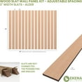 thumbnail image 2 of Ekena Millwork 47"H x 3/8"T Adjustable Wood Slat Wall Panel Kit with 3"W Slats, Alder (contains 15 Slats), 2 of 7