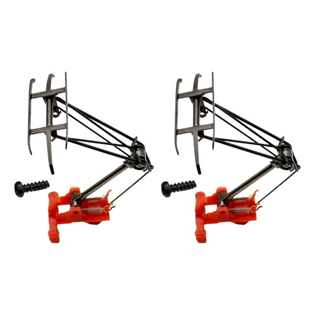 Accesorios para modelos de tren de proa de pantógrafos de brazo 1/87, reemplazo fácil de instalar, 2 piezas