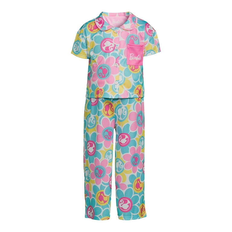 Barbie Toddler Girls Top and Bottom Pajama Set, 2-Piece, Sizes 2T-5T