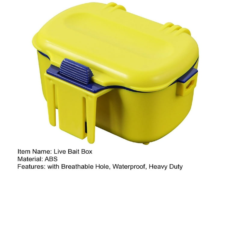 Insulated Fishing Tackle Box – Plastic Lure Organizer With Belt | Bait Preservation Design For Earthworms & Sea Silkworms | Portable Gear Storage