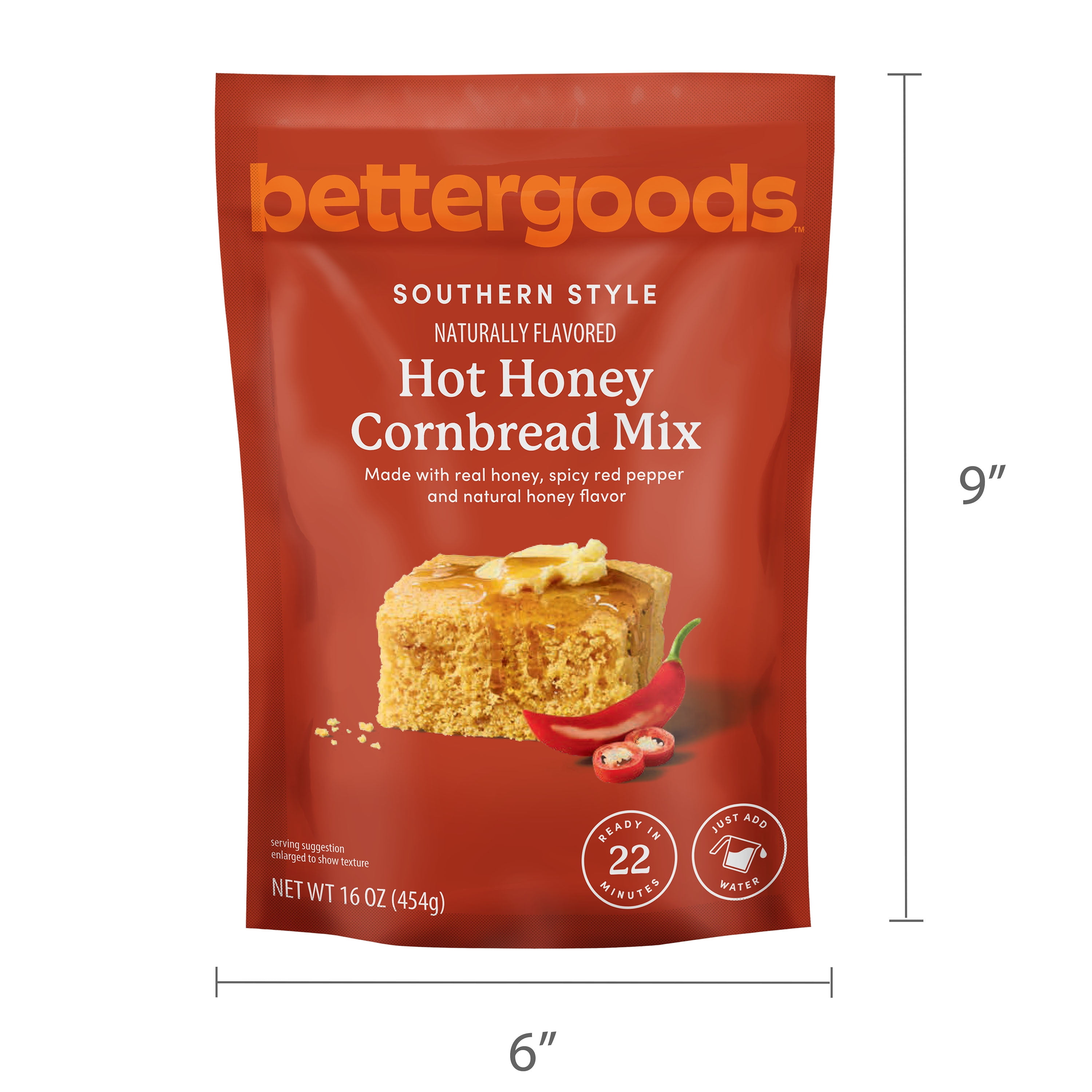 bettergoods Southern Style Hot Honey Cornbread Mix, 16 oz
