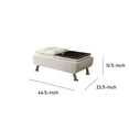 thumbnail image 5 of Dilleston Storage Ottoman with Removable Trays White, 5 of 6
