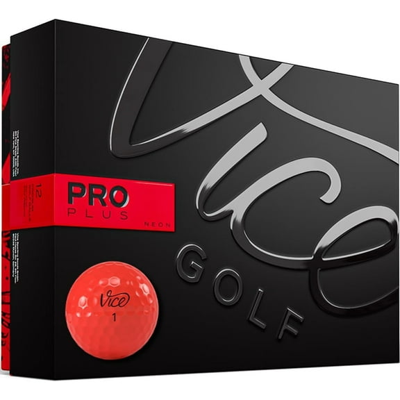 Vice Pro Plus Red Golf Balls