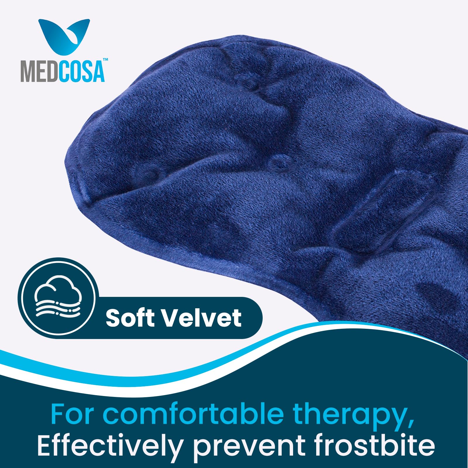 Medcosa Vasectomy Ice Packs - Vasectomy Gifts for Men - Groin Ice Pack - Reusable and Comfortable Velvet Material - Moulds to Body - Remains Cold for 25 Mins