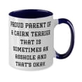 thumbnail image 2 of Love Cairn Terrier Dog Two Tone 11oz Mug, Proud Parent of a Cairn Terrier That is, Inappropriate Gifts for Friends, Christmas Gifts, 2 of 2