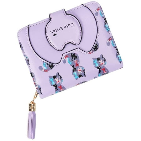 Adorable Cat Ears Coin Purse For Ladies Small Wallet Money Clip