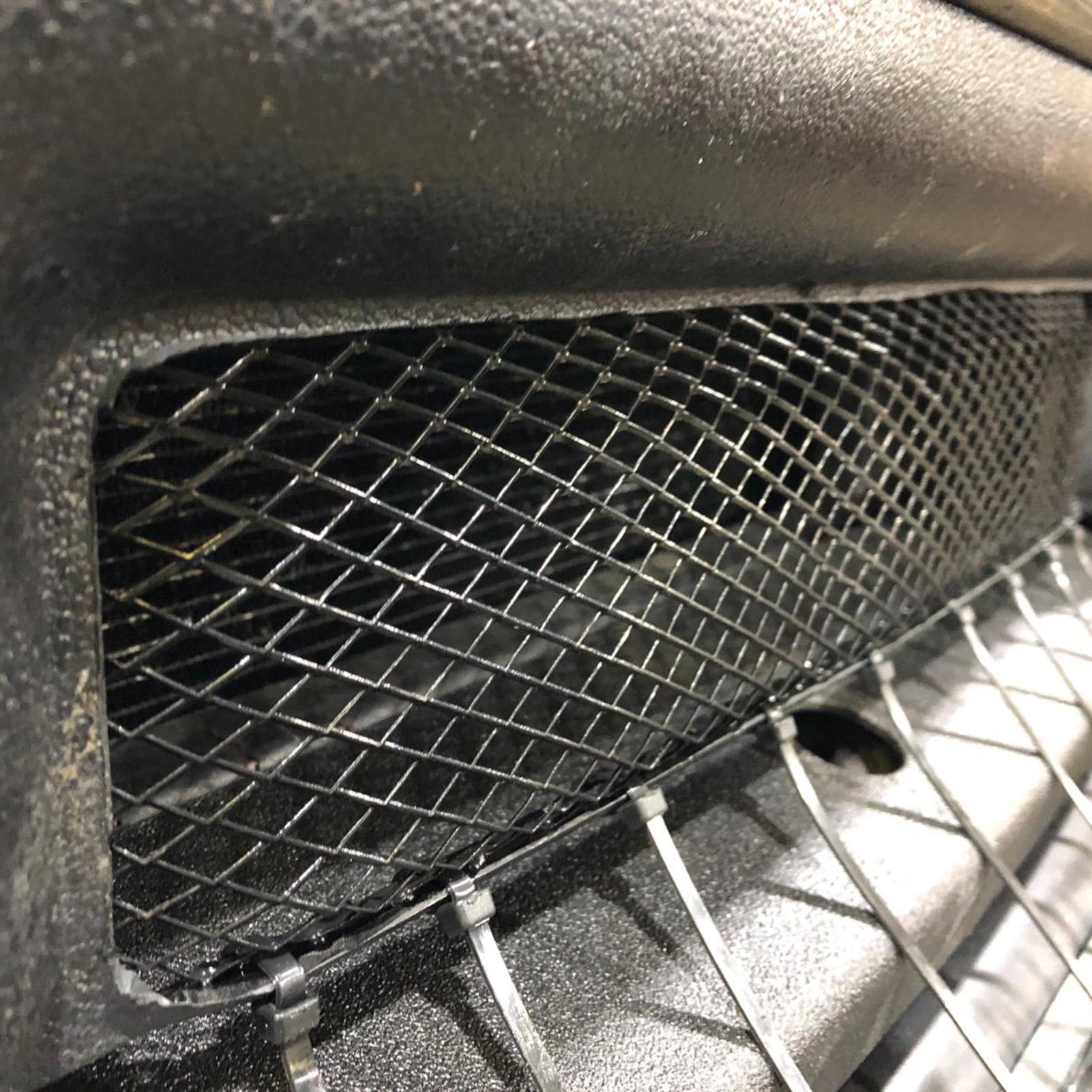 Aibecy Car Grill Mesh Sheet Black Painted Aluminum Alloy Grille Mesh