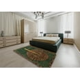 thumbnail image 5 of Ahgly Company Machine Washable Indoor Rectangle Abstract Night Red Area Rugs, 7' x 10', 5 of 7