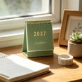 thumbnail image 3 of Small Desk Calendar 2027, Compact Desktop Design with Foldable Stand, Modern English Monthly Calendar for Office Home Study, Paper Desk Decor, Practical Gift for Colleagues, Students, Family, 3 of 7