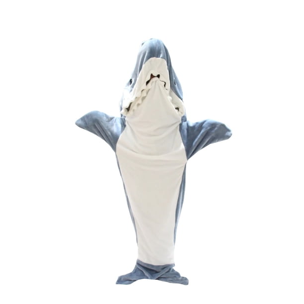 Pijama de tiburón con capucha para niños, manta de tiburón, disfraz de Cosplay, Mono para padres, camisón para casa, ropa de dormir para fiesta