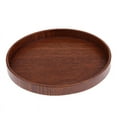thumbnail image 2 of Plateau en Bois Brun Modèle Présentoir Base Table de Sable Support de Plateforme 21x2cm, 2 of 6