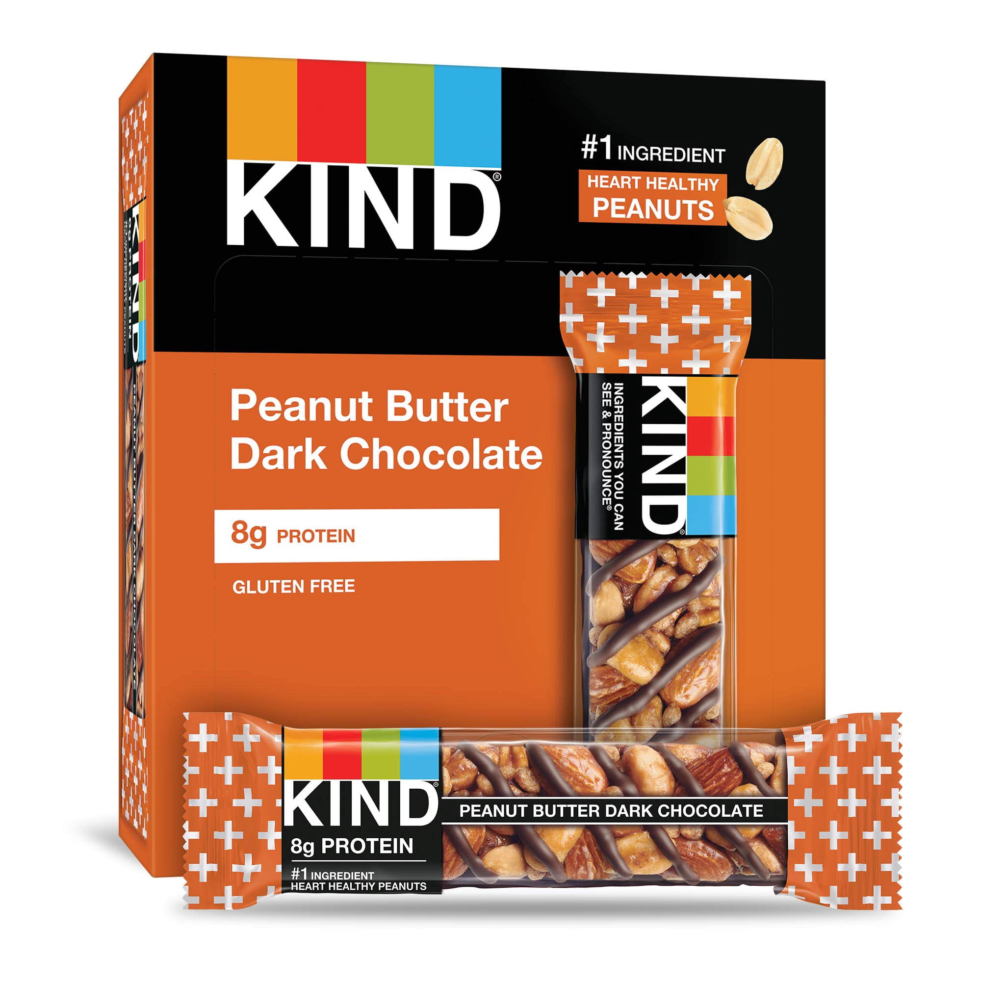 (Pack Of 24) KIND Bar Plus Peanut Butter Chocolate Dark 1.4 Oz