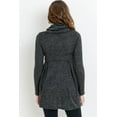 thumbnail image 4 of Solid Cowl Neck Maternity Hacci Tunic Top, 4 of 4