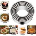 thumbnail image 3 of Yirtree Biscuit Cutters Set, Sturdy Stainless Steel Circle Round Cookie Cutters in Graduated Sizes Shape Molds for Pastries Doughs Doughnuts, 5 Pieces, 3 of 8