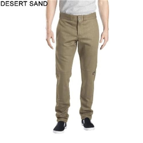 Mens Flex Skinny Straight Fit Double Knee Work Pant