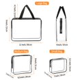 thumbnail image 3 of Organizador transparente impermeable HAOGUAGUA para bolsas de cosméticos, 3 unidades, 3 of 8