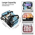 thumbnail image 3 of Cattle Double Layered Insulated Refrigerated Lunch Bag with Two Compartments, Large Capacity, and Hand-Carry Strap - 7.1x11.4x16.1 Inches, 3 of 6