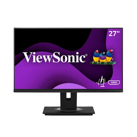 UPC: 0766907014709 | ViewSonic VG2748A 27 Inch IPS 1080p Ergonomic Monitor with Ultra-Thin Bezels  HDMI  DisplayPort  USB  VGA  and 40 Degree Tilt for Home and Office
