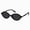 Black/Gray, variant on Oval Sunglasses for Women Men Vintage 90s Style UV400 Protection Shades Ladies Sunglasses for Driving(Black/Gray)