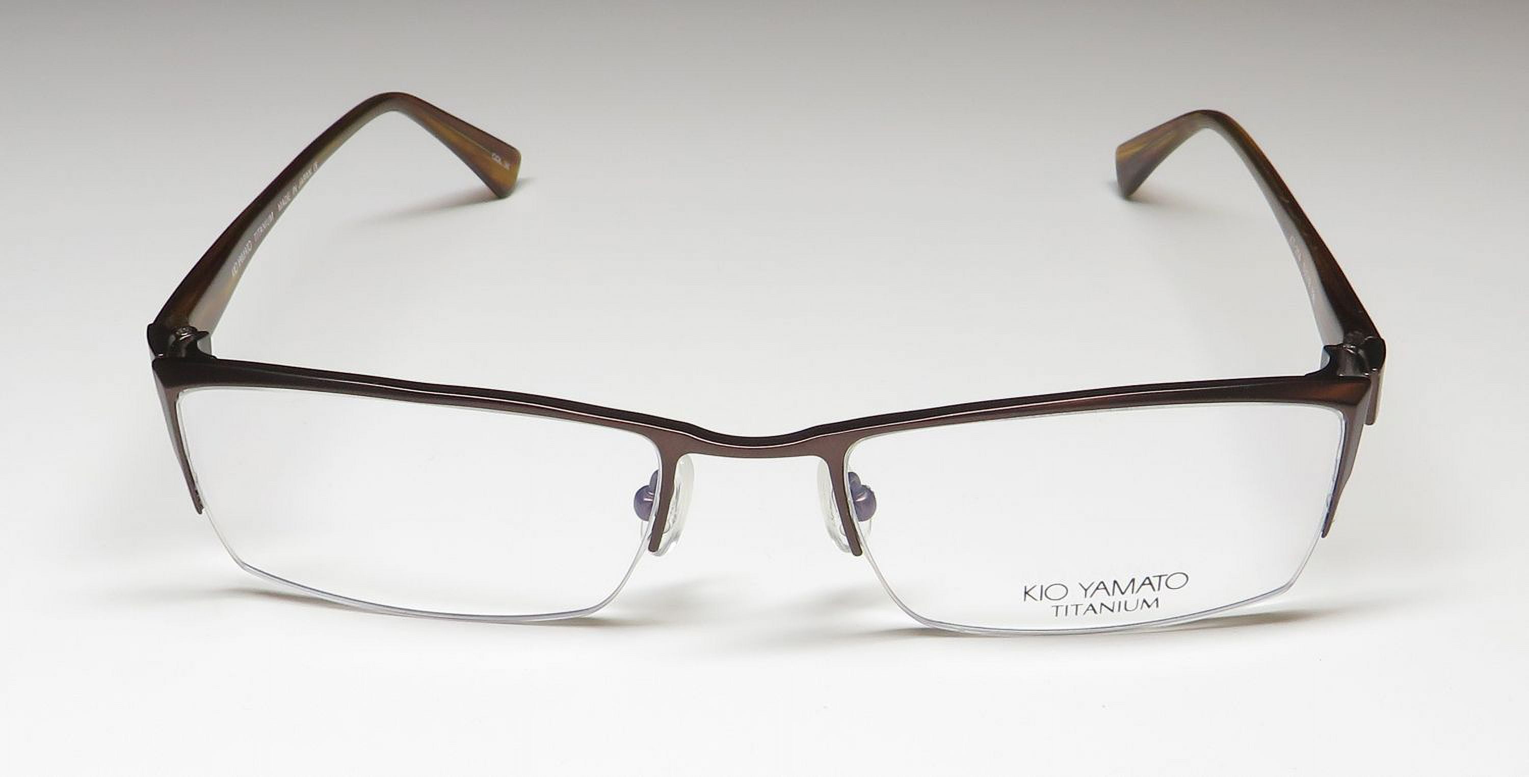 KIO YAMATO KT-254 TITANIUM LIGHTWEIGHT HALF-RIMLESS JAPAN