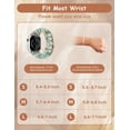 thumbnail image 3 of Wearlizer Natural Stone Strap Compatible with Apple Watch Band for Women 38/40/41/42/44/45/46/49mm, Stretch Jasper Beaded Bracelet Band, Handmade Boho Elastic Strap for iWatch Series 11-1/Ultra, 3 of 7